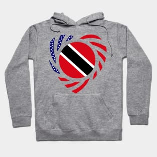 Trinidadian American Multinational Patriot Flag (Heart) Hoodie